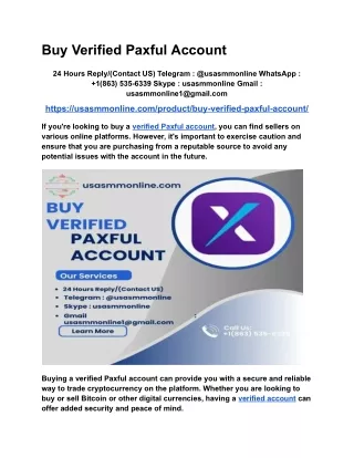 Buy Verified Paxful Account