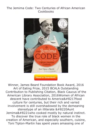 ✔️download⚡️ (pdf) The Jemima Code: Two Centuries of African American Cookb