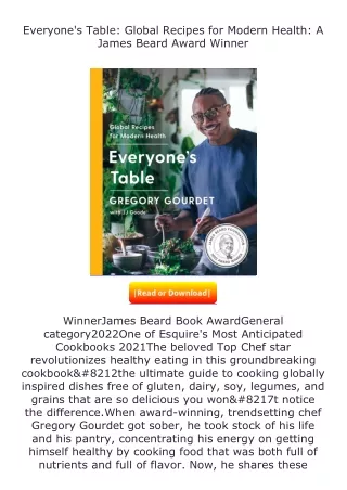 ❤️get (⚡️pdf⚡️) download Everyone's Table: Global Recipes for Modern Health