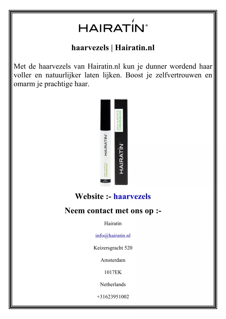 haarvezels hairatin nl