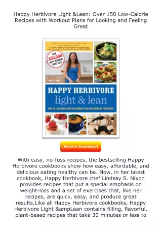 Download⚡PDF❤ Happy Herbivore Light & Lean: Over 150 Low-Calorie Recipes wi