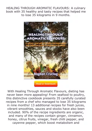 ❤️get (⚡️pdf⚡️) download HEALING THROUGH AROMATIC FLAVOURS: A culinary book