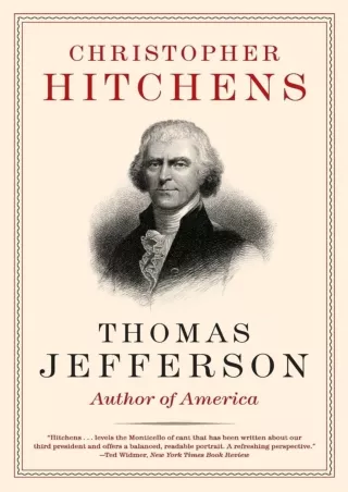 ⚡Read✔[PDF]  Thomas Jefferson: Author of America (Eminent Lives)