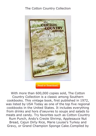 Download❤[READ]✔ The Cotton Country Collection