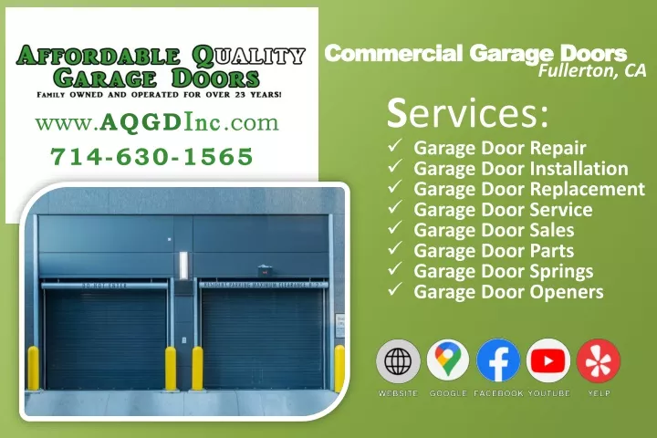 commercial garage doors fullerton ca