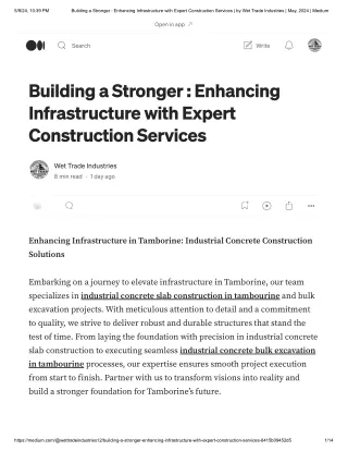 Building a Stronger _ Enhancing Infrastructure with Expert Construction Services