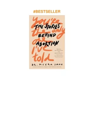 ⚡download You're the Only One I've Told: The Stories Behind Abortion