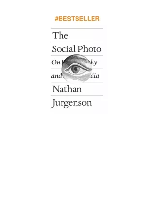 pdf✔download The Social Photo: On Photography and Social Media