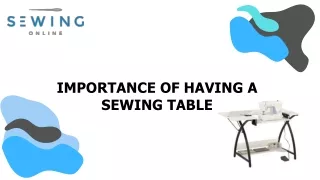 Sewing table