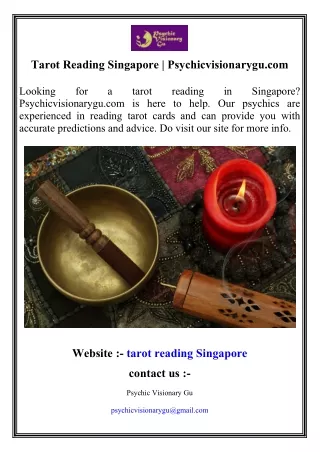Tarot Reading Singapore   Psychicvisionarygu.com