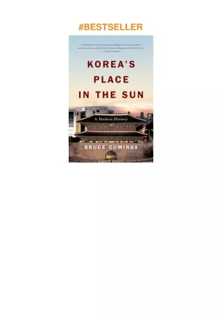 Download⚡️ Korea's Place in the Sun: A Modern History