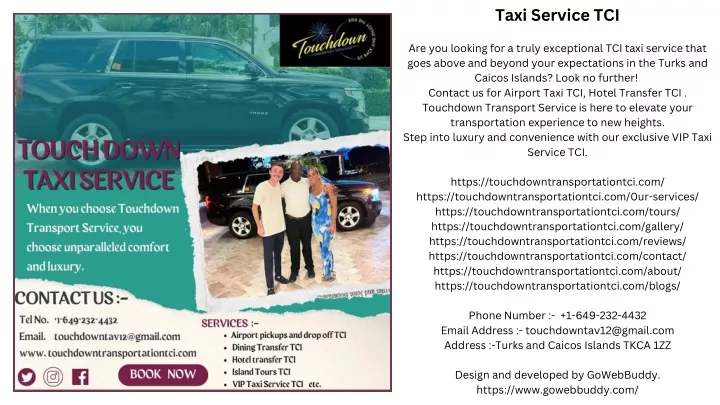 taxi service tci