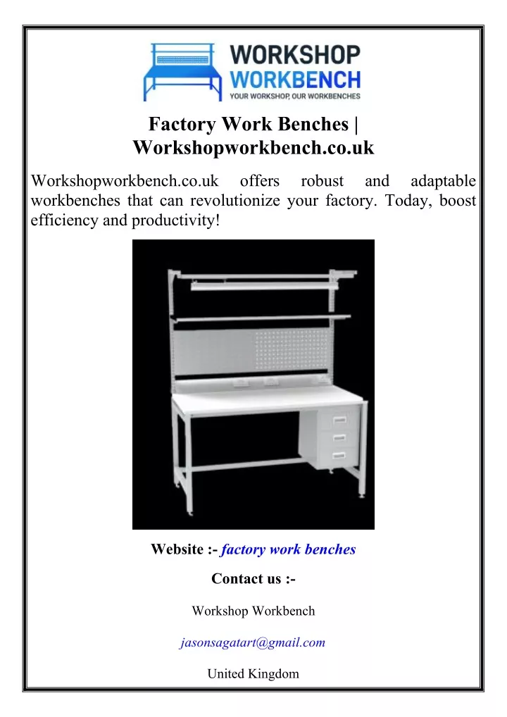 factory work benches workshopworkbench co uk