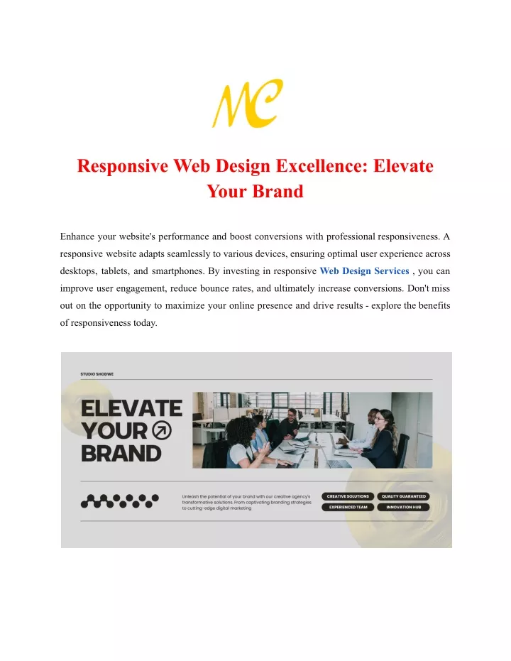 responsive web design excellence elevate your