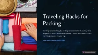 Traveling Hacks for Packing | Mollie Mason