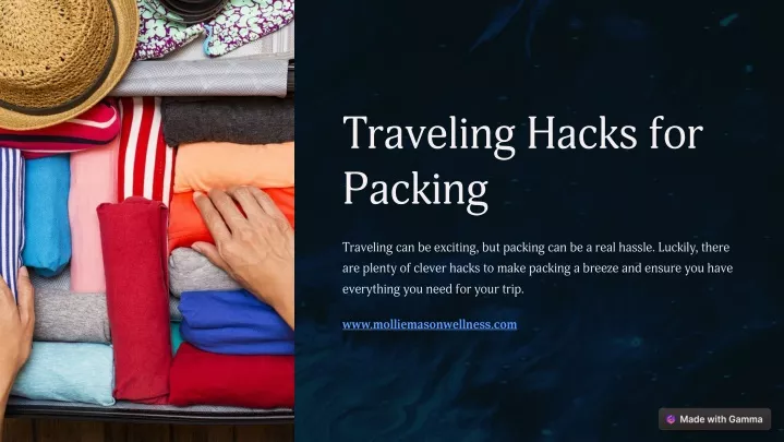 traveling hacks for packing