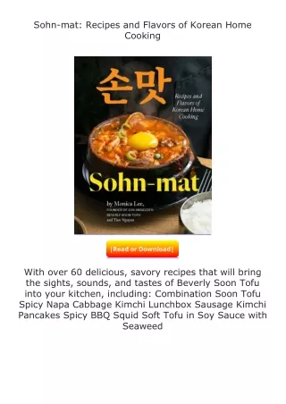 [READ]⚡PDF✔ Sohn-mat: Recipes and Flavors of Korean Home Cooking