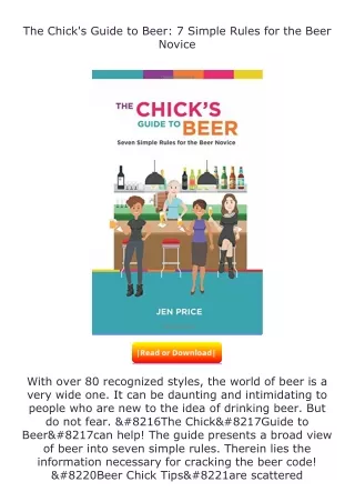 Download❤[READ]✔ The Chick's Guide to Beer: 7 Simple Rules for the Beer Nov