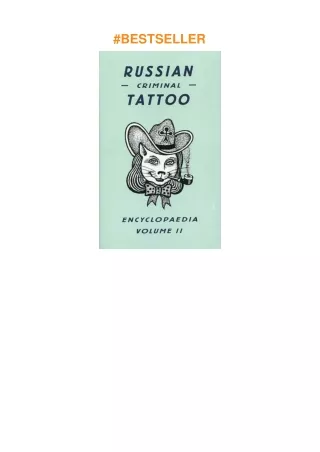 pdf✔download Russian Criminal Tattoo Encyclopaedia Volume II