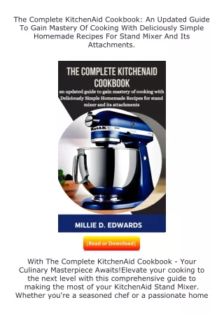 download⚡[PDF]❤ The Complete KitchenAid Cookbook: An Updated Guide To Gain