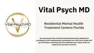 Residential Mental Health Treatment Centers Florida