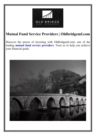 Mutual Fund Service Providers Oldbridgemf.com