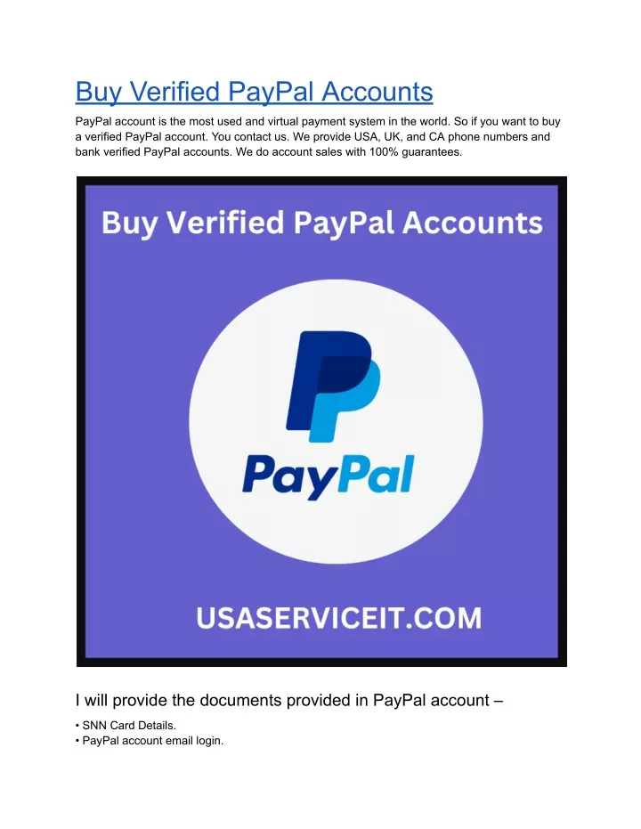 buy verified paypal accounts