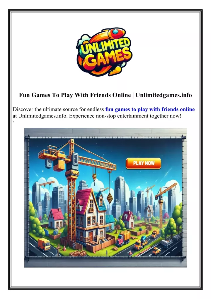 fun games to play with friends online