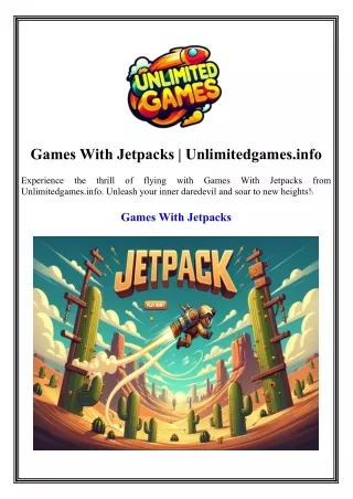 Games With Jetpacks Unlimitedgames.info
