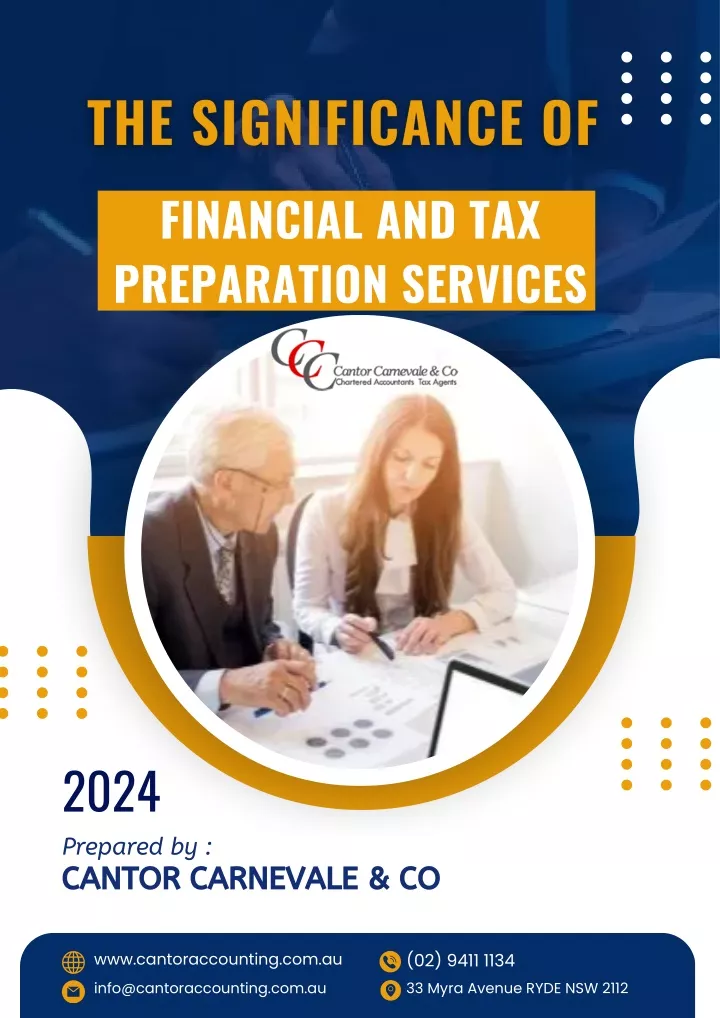 financial and tax preparation services