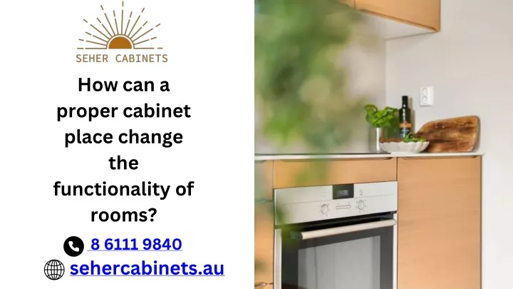 how can a proper cabinet place change