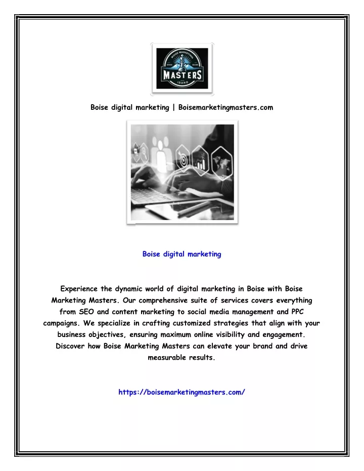 boise digital marketing boisemarketingmasters