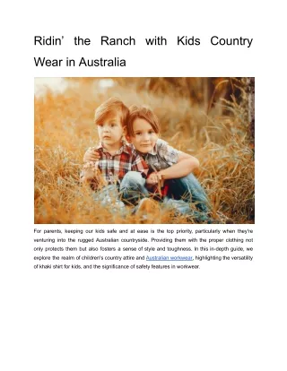 Ridin’-the-Ranch-with-Kids-Country-Wear-in-Australia