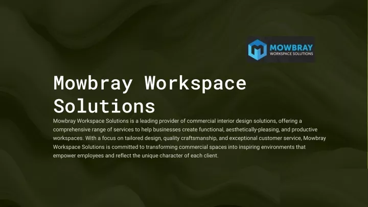 mowbray workspace solutions mowbray workspace