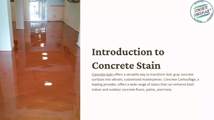 introduction to concrete stain concrete stain