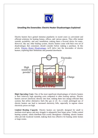 Unveiling the Downsides Electric Heater Disadvantages Explained