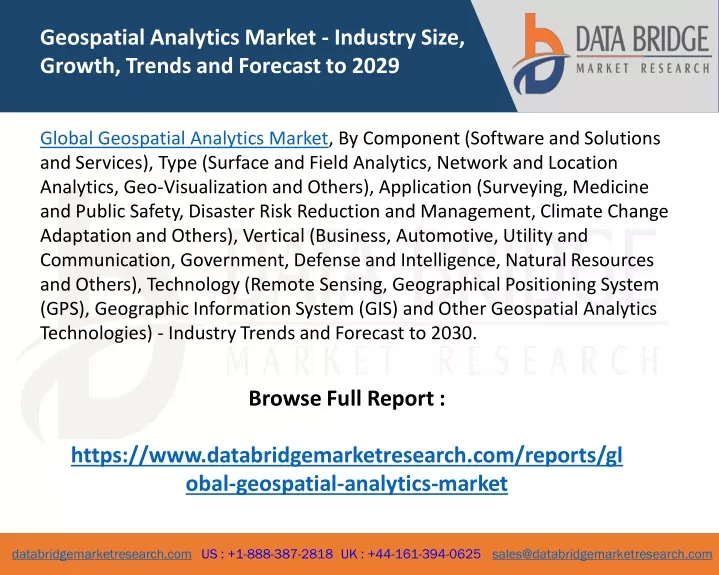 geospatial analytics market industry size growth