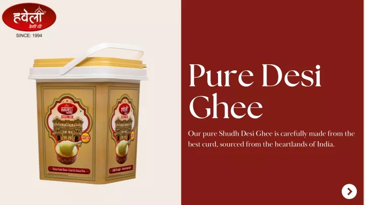 pure desi ghee