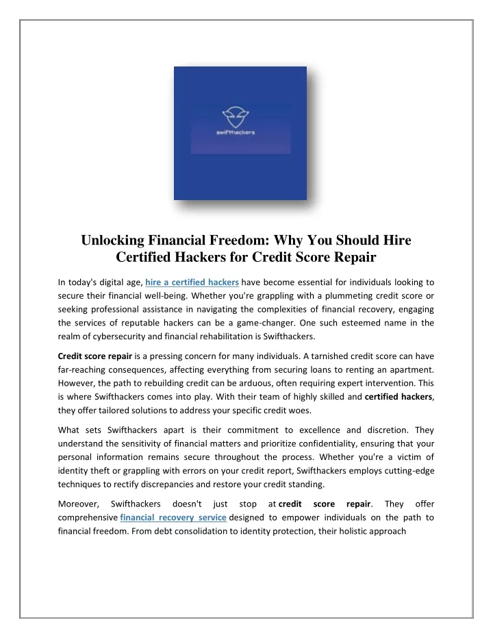 unlocking financial freedom why you should hire