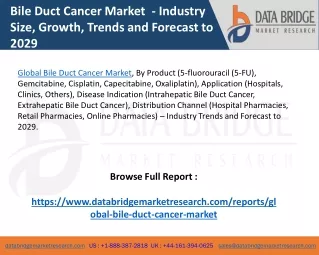 Global Bile Duct Cancer Market - Industry Trends and Forecast to 2029