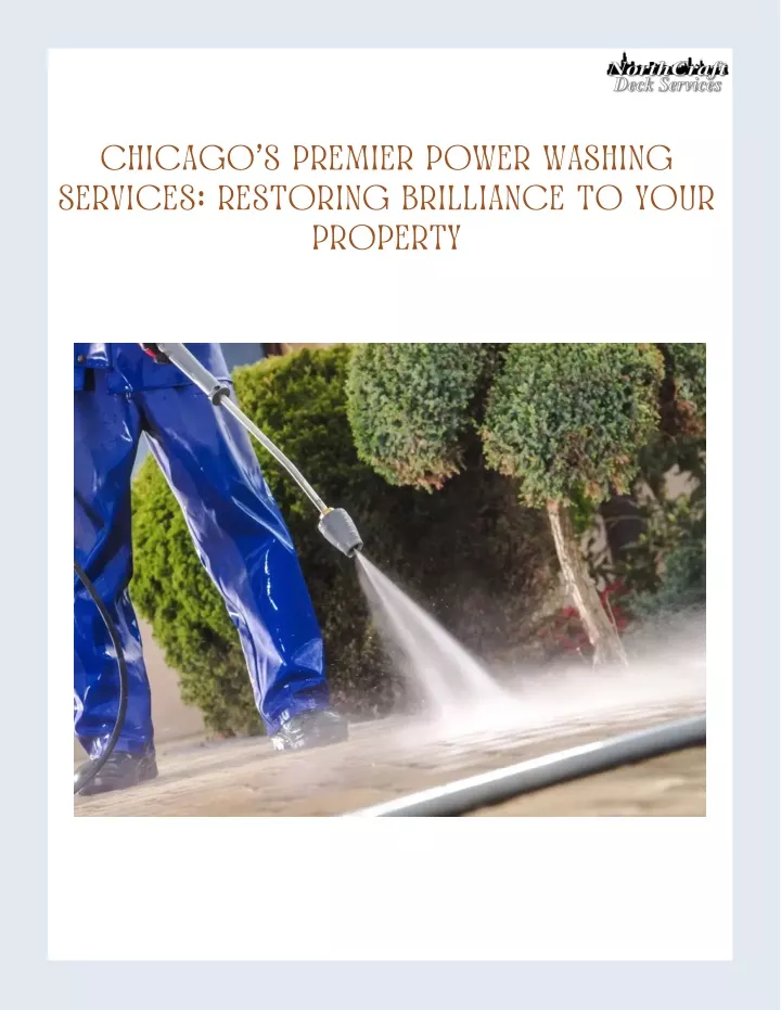 chicago s premier power washing services