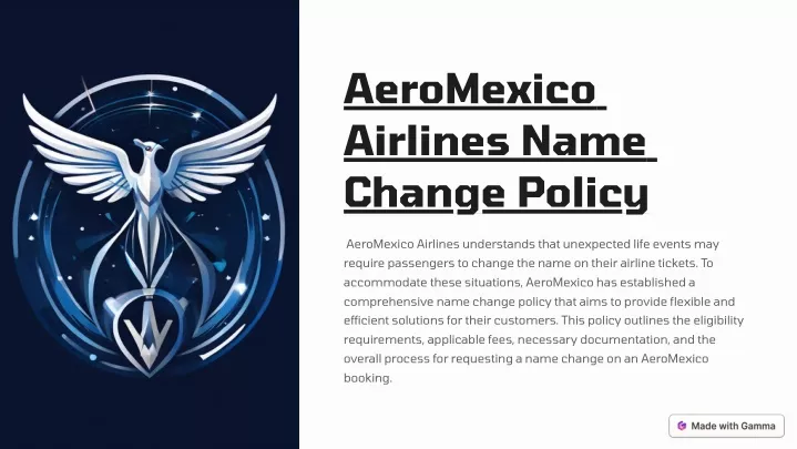 aeromexico airlines name change policy