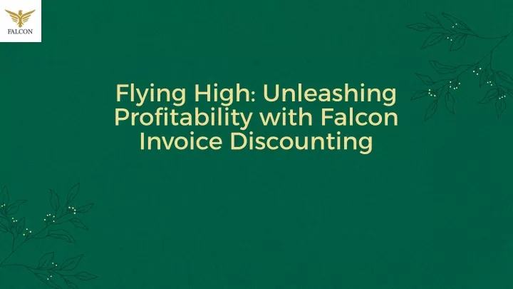 flying high unleashing profitability with falcon