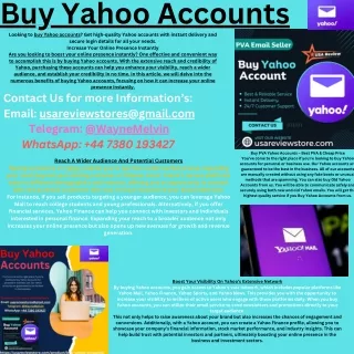 Buy Yahoo Accounts