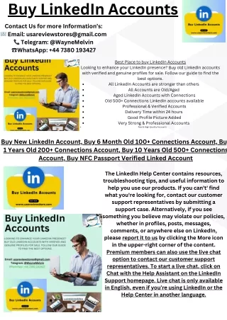 Buy LinkedIn Accounts