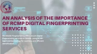 Professional RCMP Digital Fingerprinting Services in Canada