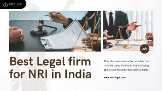 Best Legal firm for NRI in India | Whizlegal