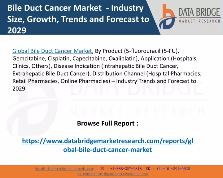 bile duct cancer market industry size growth