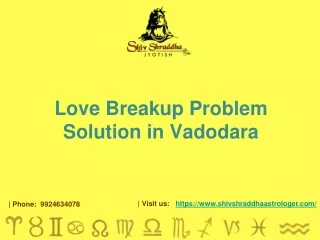 Love Breakup Problem Solution in Vadodara