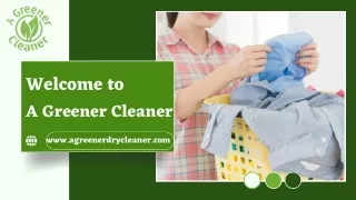 Dry Cleaning Services St. John’s County - A Greener Cleaner